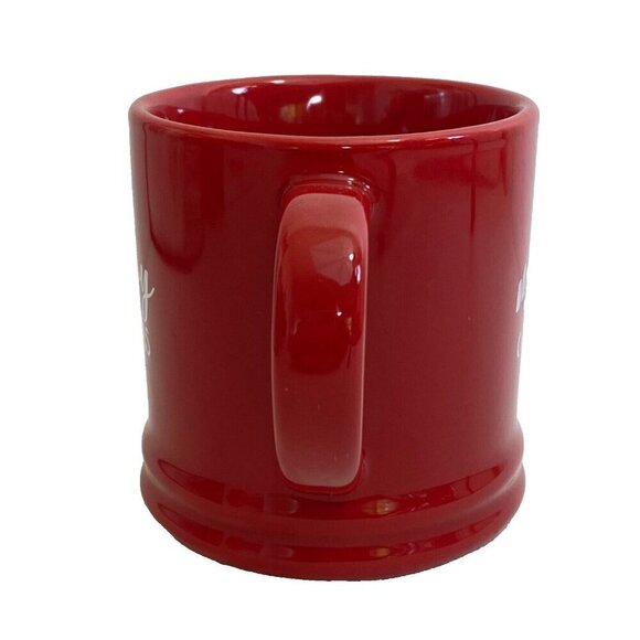 Target Threshold Coffee Mug Meowy Christmas Cat Red Holiday Porcelain 12 Oz - Picture 2 of 7